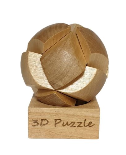 3-D Puzzle Kugel Holz
