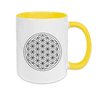 Blume des Lebens Tasse - Gelb