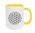 Blume des Lebens Tasse - Gelb