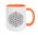 Blume des Lebens Tasse - Orange