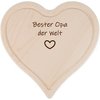 Herz Schneidebrett mit Saftrille - Bester Opa der Welt