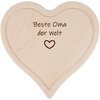 Herz Schneidebrett mit Saftrille - Beste Oma der Welt