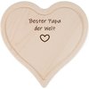 Herz Schneidebrett mit Saftrille - Bester Papa der Welt
