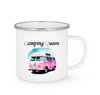 Emailletasse  - "Camping Queen"