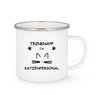 Emailletasse - Trinknapf für Katzenpersonal