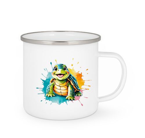 Emailletasse  -  Schildkröte