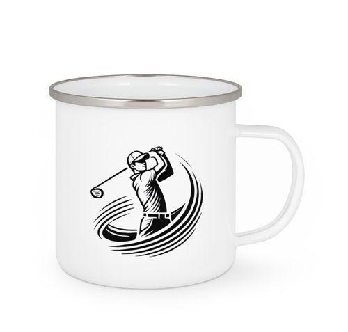 Emailletasse  -  Golf - Golfer