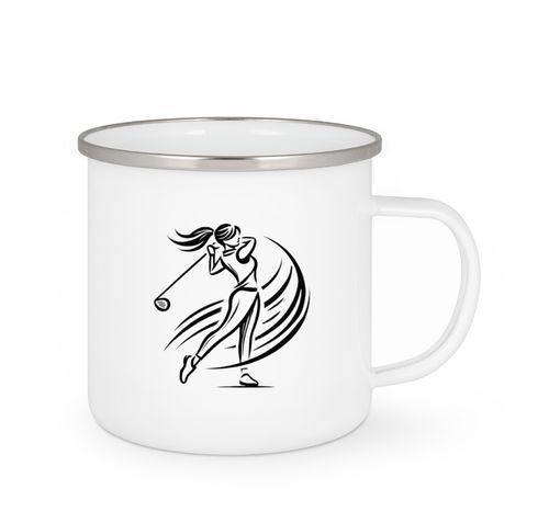 Emailletasse  -  Golf - Golferin